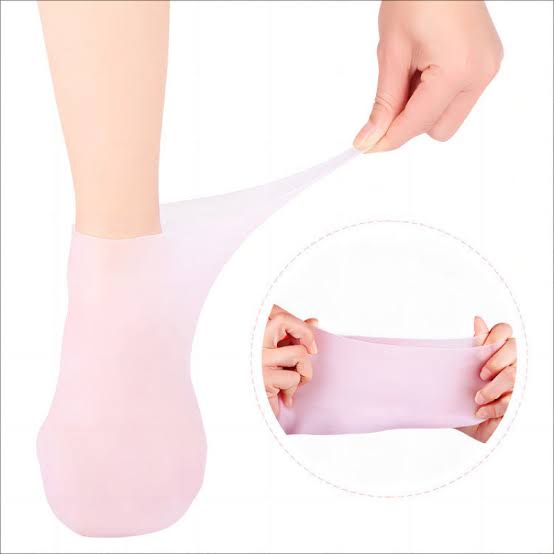 1 Pair Silicon Heels Socks