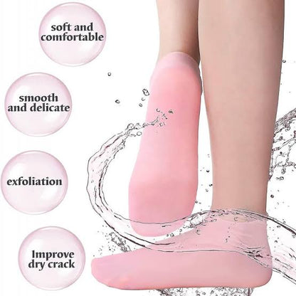 1 Pair Silicon Heels Socks